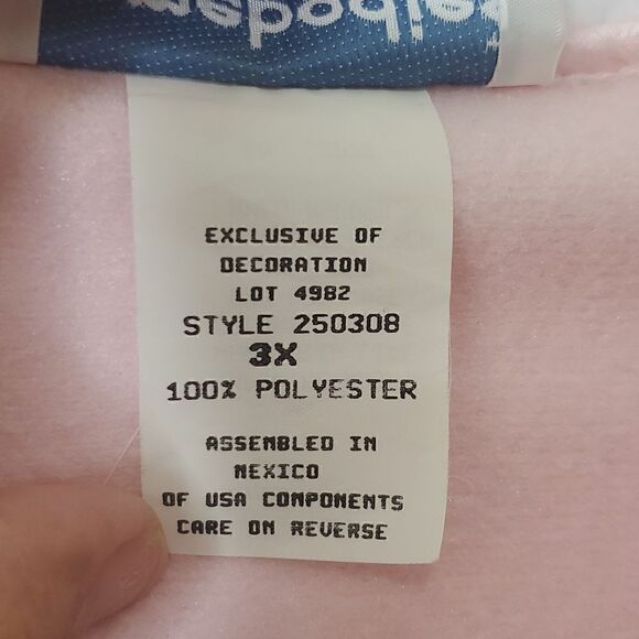 Vintage Homebodies By Leisure Life Vintage Pink Fleece House Dress Size 3X - Picture 7 of 17